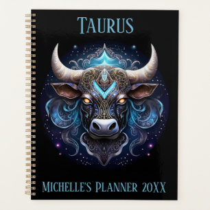 Mystical Taurus Zodiac Artwork  Planner