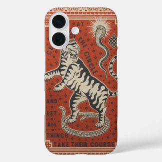 Mystical Tiger and Serpent Symbolic Art Phone Case