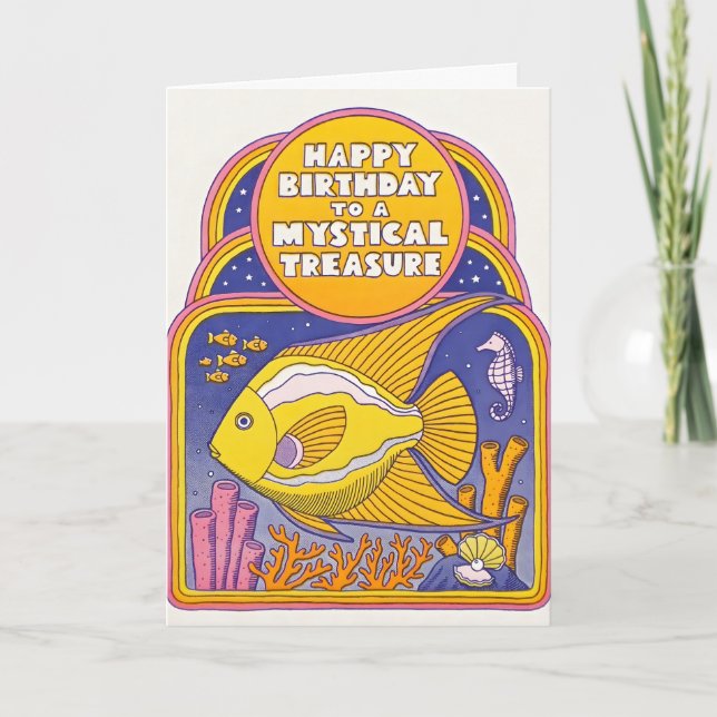 Mystical Treasure Letterpress Card (Front)