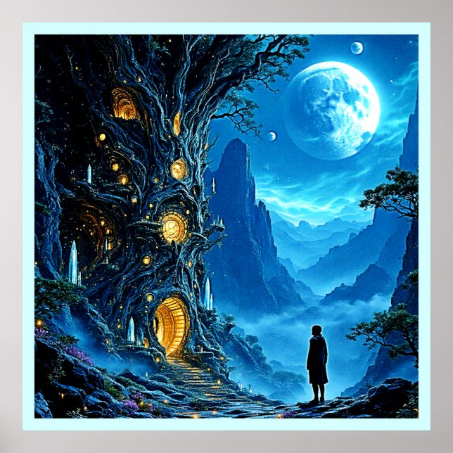 Mystical Tree Home Dreamscape Poster (Front)