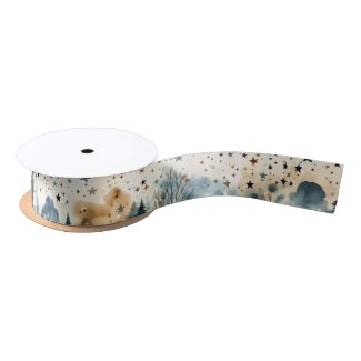  Mystical Trees Satin Ribbon