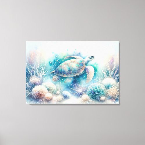 Mystical Underwater Sea Turtle Print