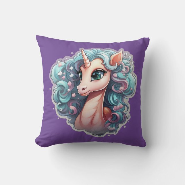 🌟✨ Mystical Unicorn Cushion ✨🌟 (Front)