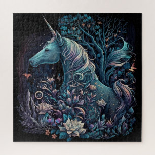 Mystical Unicorn - Fantasy Forest Jigsaw Puzzle