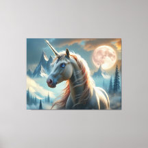Mystical Unicorn in Enchanted Mountains