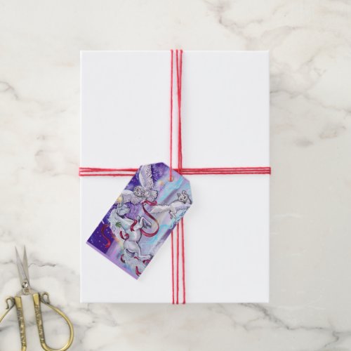 Mystical Unicorn in the Snow Gift Tags