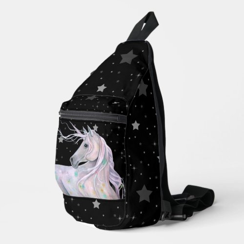 Mystical Unicorn Starry Sky Sling Bag