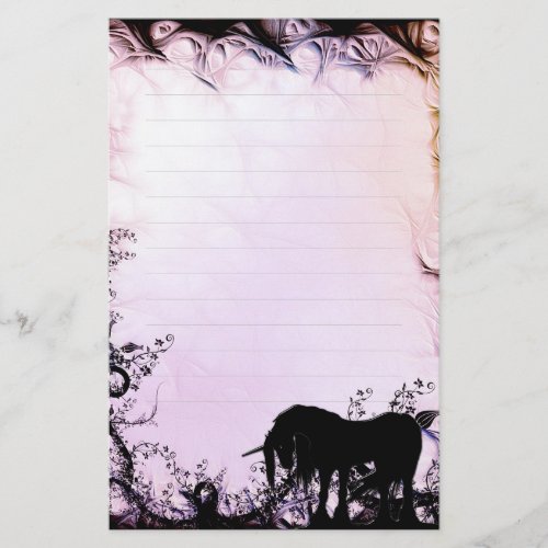 Mystical Unicorn wlines mystical Stationery