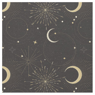  Mystical universe sun moon Fabric