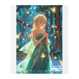 Mystical Water & Forest Spirit Fusion Art
