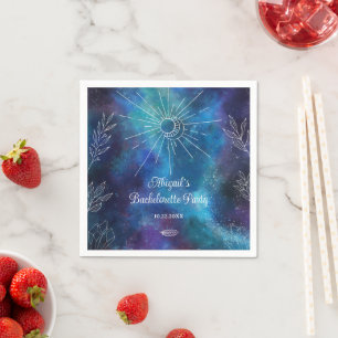 Mystical Watercolor Bachelorette Party Napkins