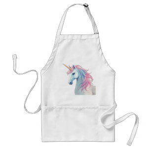 Mystical Watercolor Unicorn Adult Apron