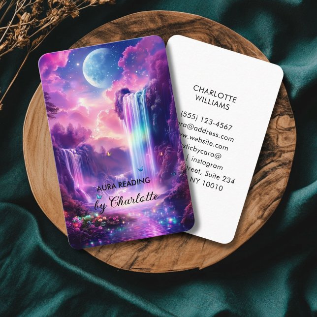 Mystical Waterfall Business Card (Mystical Waterfall Business Card for Tarot, Aura Reader, Light Work, Reiki and more.)