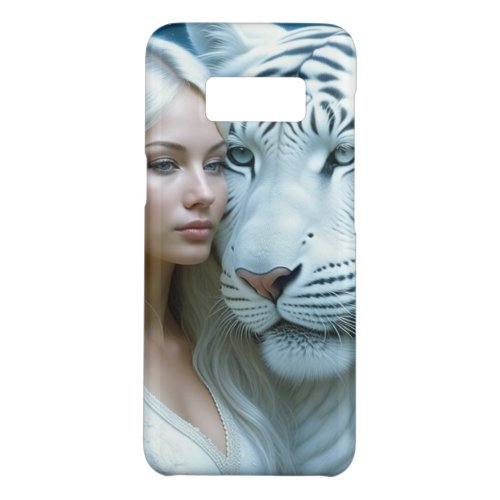 Mystical White Tiger and Woman   Case_Mate Samsung Galaxy S8 Case