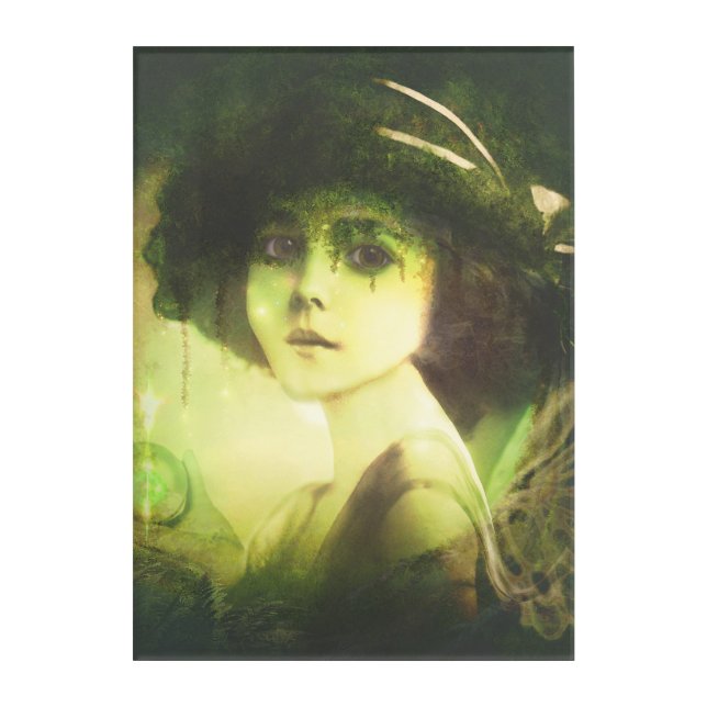 Mystical Willow Tree Fairy Fantasy Art (Front)