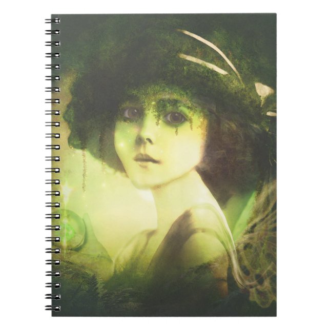 Mystical Willow Tree Fairy Fantasy Art Notebook (Front)
