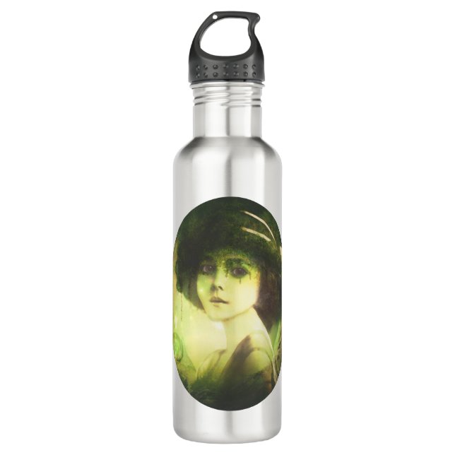 Mystical Willow Tree Fairy Fantasy Art Stainless Steel Water Bottle (Front)