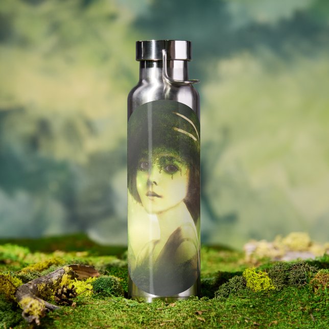 Mystical Willow Tree Fairy Fantasy Art Water Bottle (Outdoor)