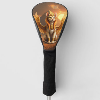 Mystical Winged Cat Sphinx – Egyptian Fantasy Art. Golf Head Cover