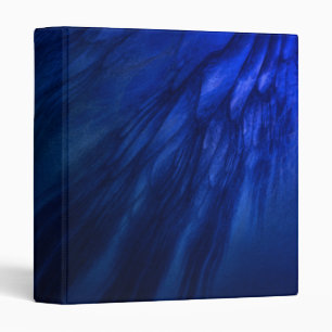 Mystical Wings with Deep Blue Feathers 3 Ring Binder