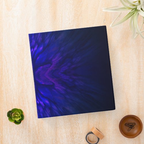 Mystical Wings with Deep Blue Feathers 3 Ring Binder