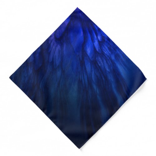 Mystical Wings with Deep Blue Feathers Bandana