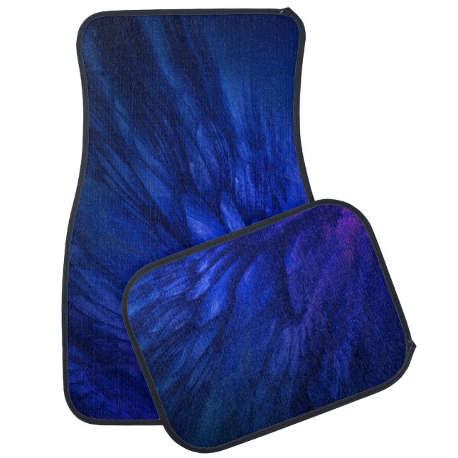 Mystical Wings with Deep Blue Feathers Car Floor Mat (Set)