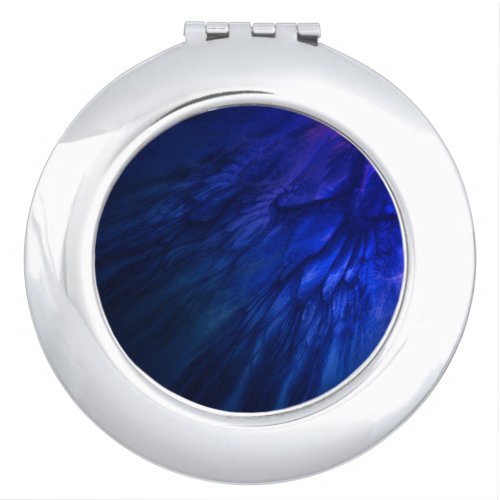 Mystical Wings with Deep Blue Feathers Compact Mirror