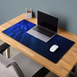 Mystical Wings with Deep Blue Feathers Desk Mat