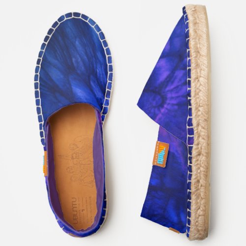 Mystical Wings with Deep Blue Feathers Espadrilles