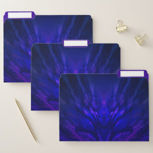 Mystical Wings with Deep Blue Feathers File Folder