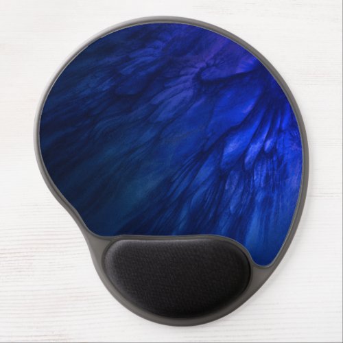 Mystical Wings with Deep Blue Feathers Gel Mouse Pad