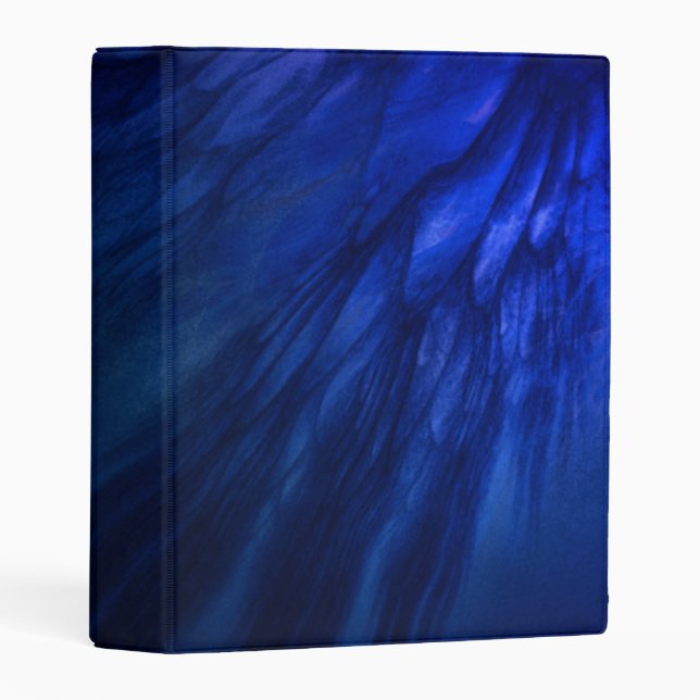 Mystical Wings with Deep Blue Feathers Mini Binder (Front/Spine)