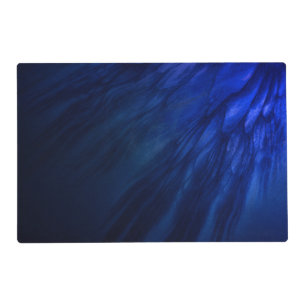 Mystical Wings with Deep Blue Feathers Placemat