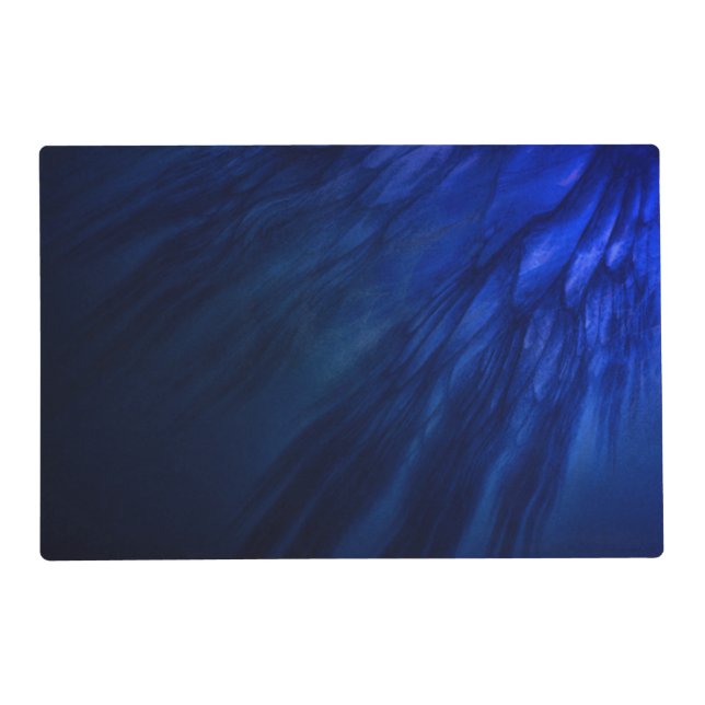 Mystical Wings with Deep Blue Feathers Placemat (Front)