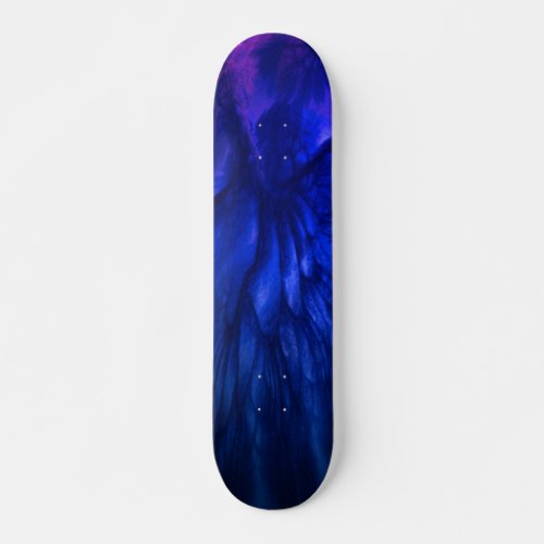 Mystical Wings with Deep Blue Feathers Skateboard