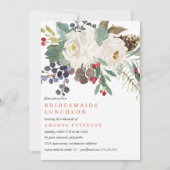 Mystical Winter | Bridesmaids Luncheon Wedding Invitation (Front)