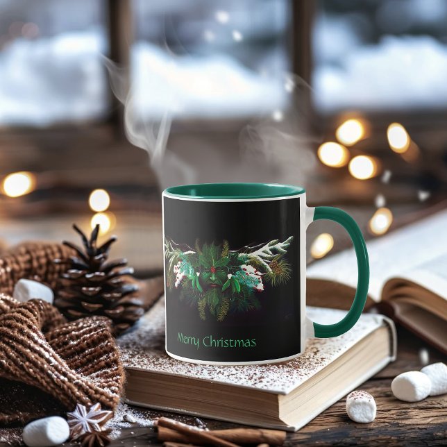 Mystical Winter Fantasy Green Man Celtic Pagan Mug (Creator Uploaded)