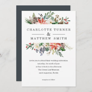 Mystical Winter   Wedding Invitation