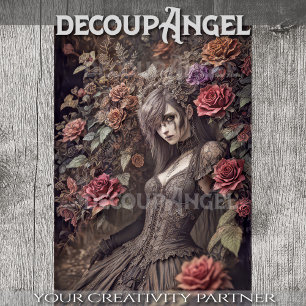 Mystical Witch: Hannah - Decoupage - Tissue Paper