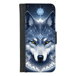 Mystical Wolf Portrait Art iPhone 8/7 Wallet Case