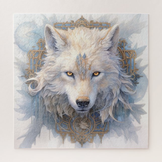 Mystical Wolf Puzzle (Vertical)