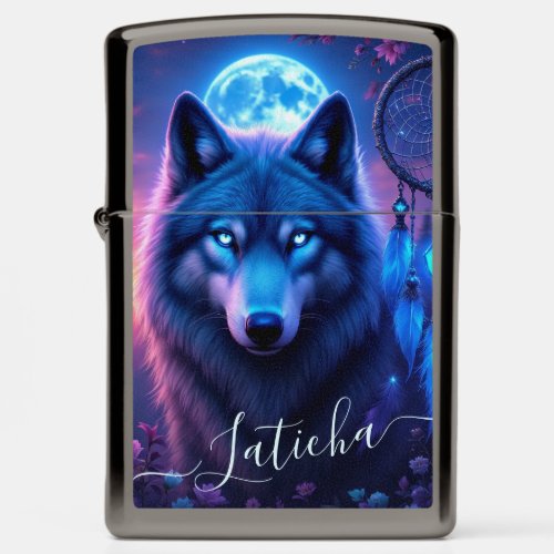 Mystical Wolf Zippo Lighter