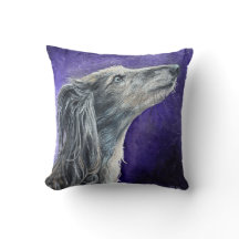 Mystical Wolfhound Pillow
