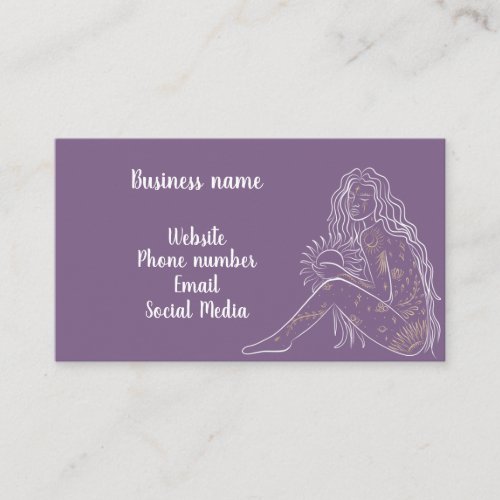 Mystical woman  business card