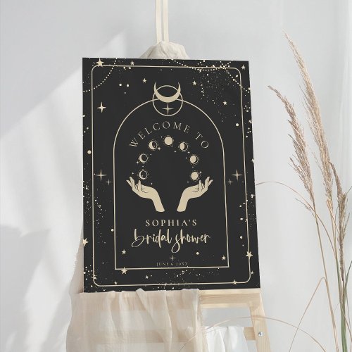 Mystical Zodiac Tarot Celestial Bridal Shower Sign