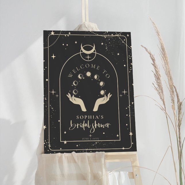 Mystical Zodiac Tarot Celestial Bridal Shower Sign (Creator Uploaded)
