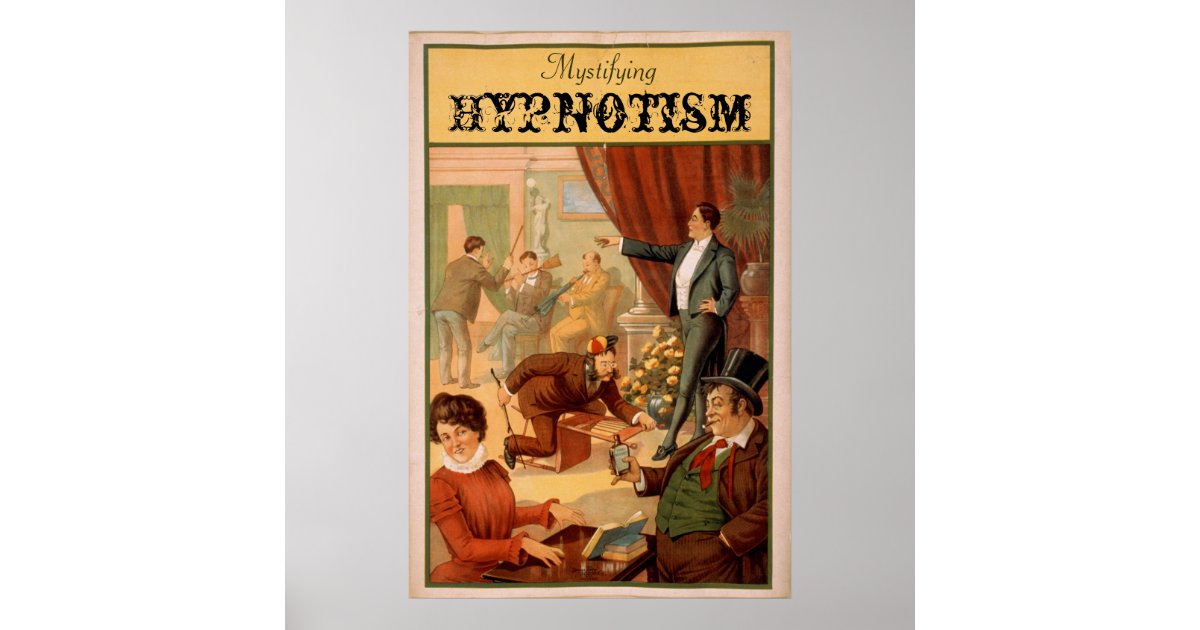 Mystifying Hypnotism VAUDEVILLE Poster | Zazzle