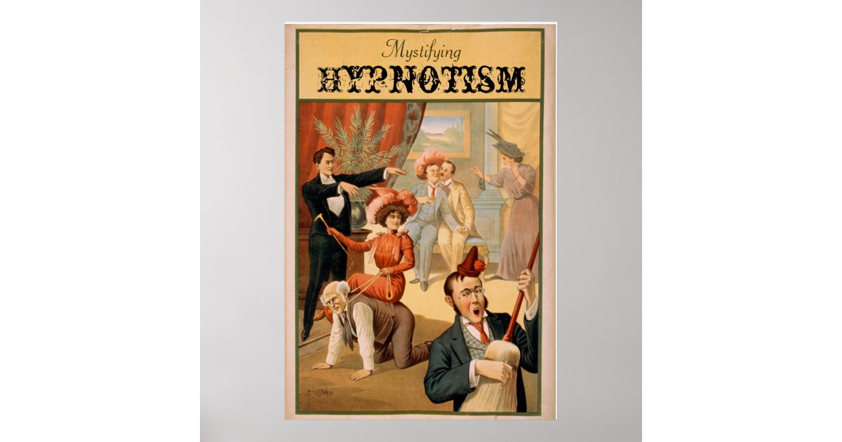 Mystifying Hypnotism VAUDEVILLE Poster | Zazzle.com