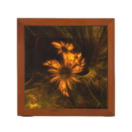 Mystique Garden Abstract Art Desk Organizer